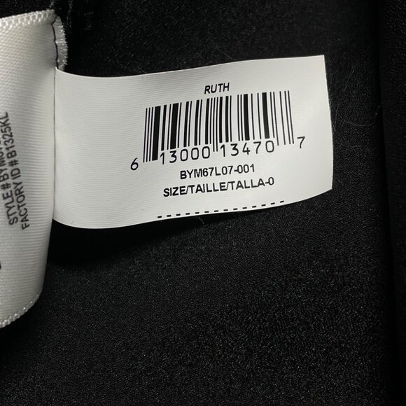 BCBG MAX AZRIA Black Midi Dress Size 0 Strappy Halter Side Cutouts LBD Date Part - Picture 8 of 15